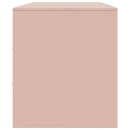 Mobile Porta TV Rosa 99x39x44 cm in Acciaio