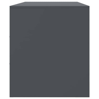 Mobile Porta TV Antracite 99x39x44 cm in Acciaio - homemem39