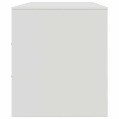 Mobile Porta TV Bianco 99x39x44 cm in Acciaio - homemem39