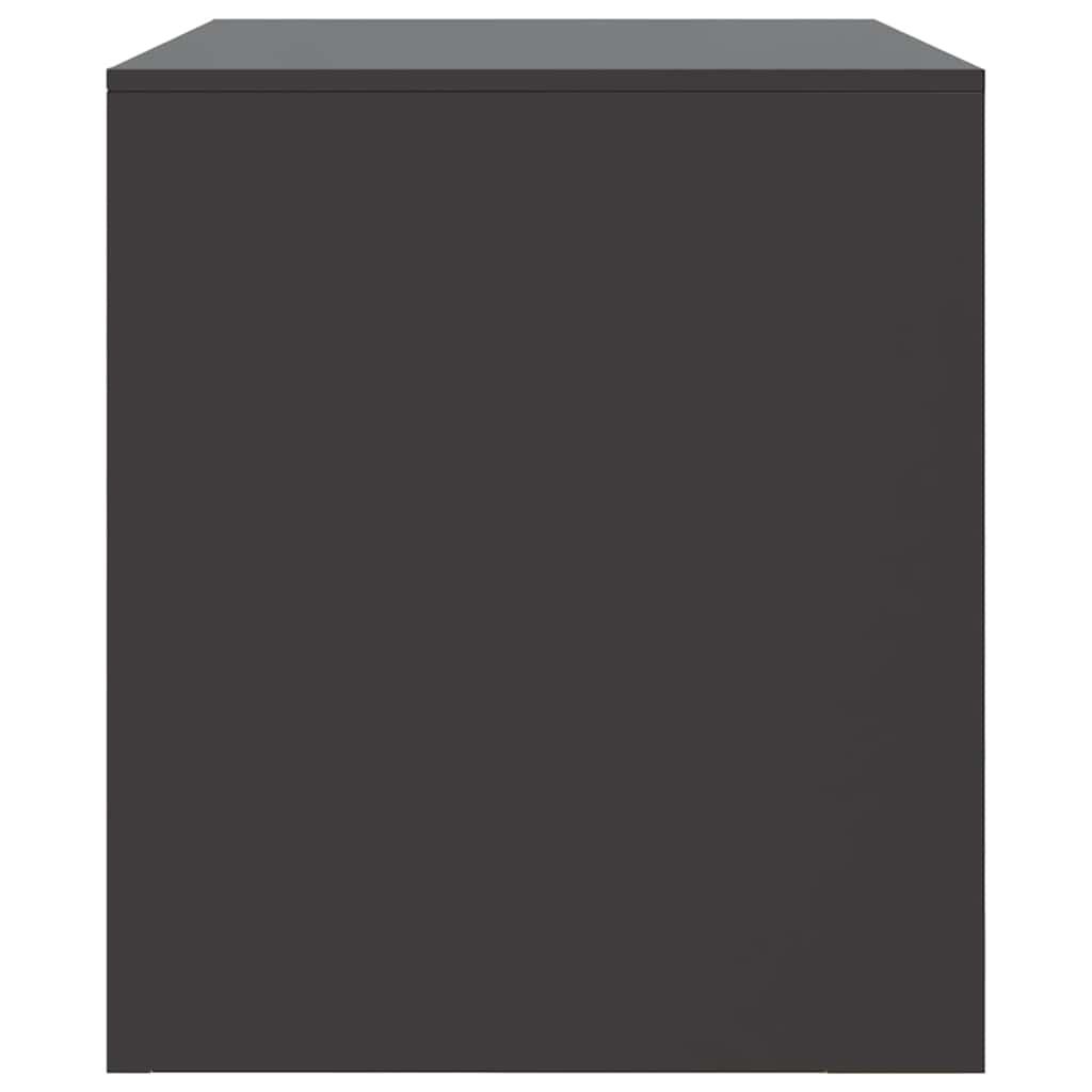 Mobile TV Nero 67x39x44 cm in Acciaio