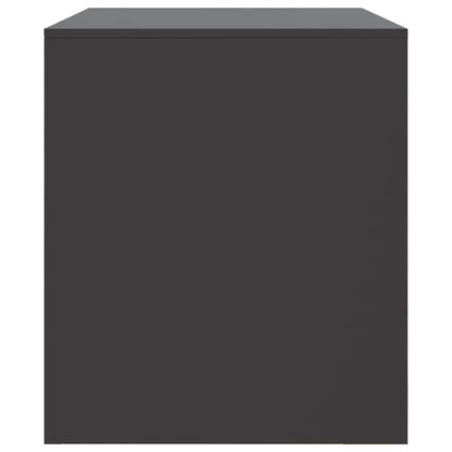 Mobile TV Nero 67x39x44 cm in Acciaio
