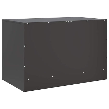 Mobile TV Nero 67x39x44 cm in Acciaio