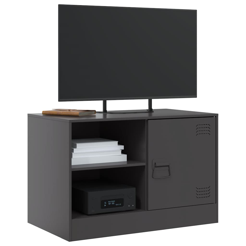 Mobili TV 2 pz Neri 67x39x44 cm in Acciaio - homemem39
