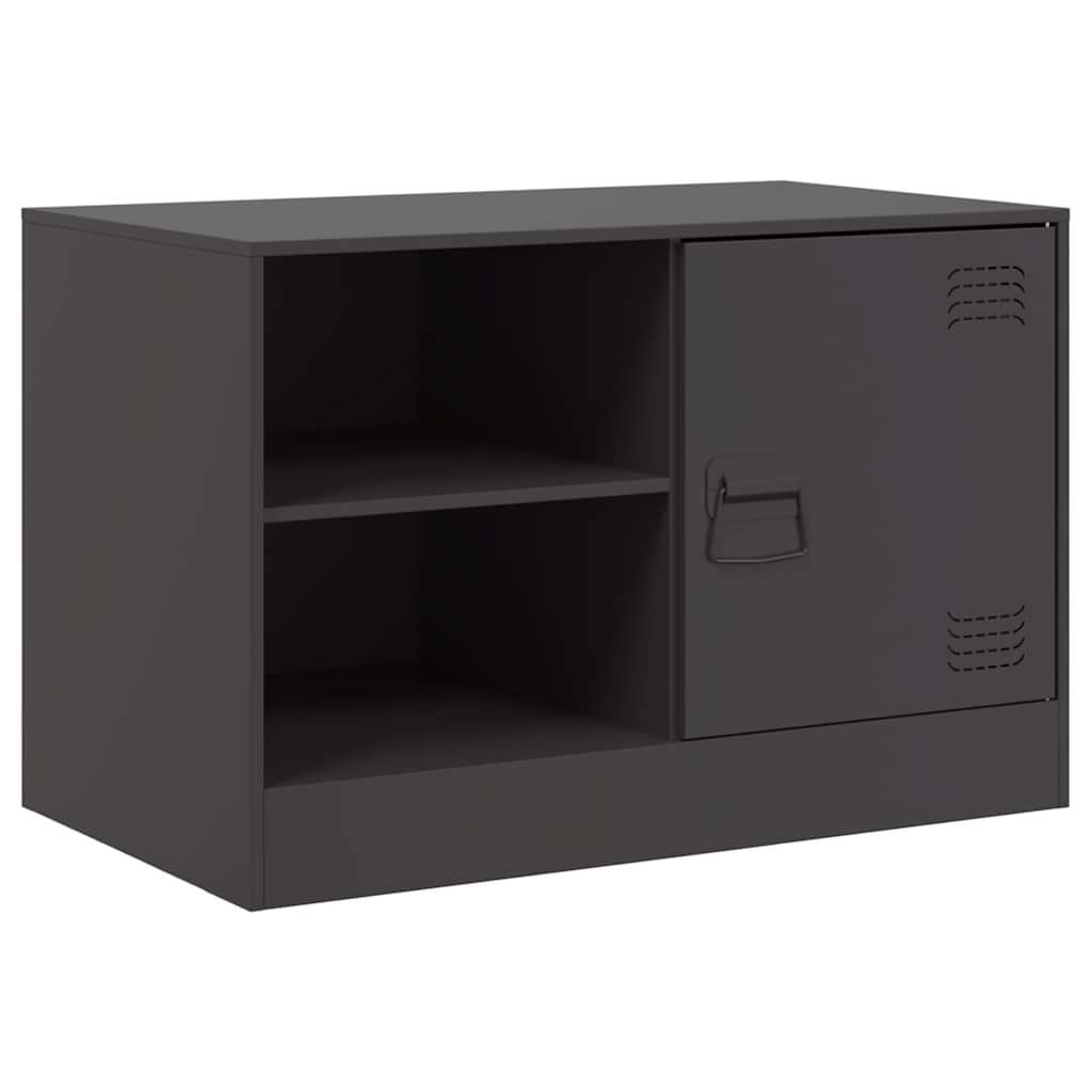 Mobili TV 2 pz Neri 67x39x44 cm in Acciaio - homemem39
