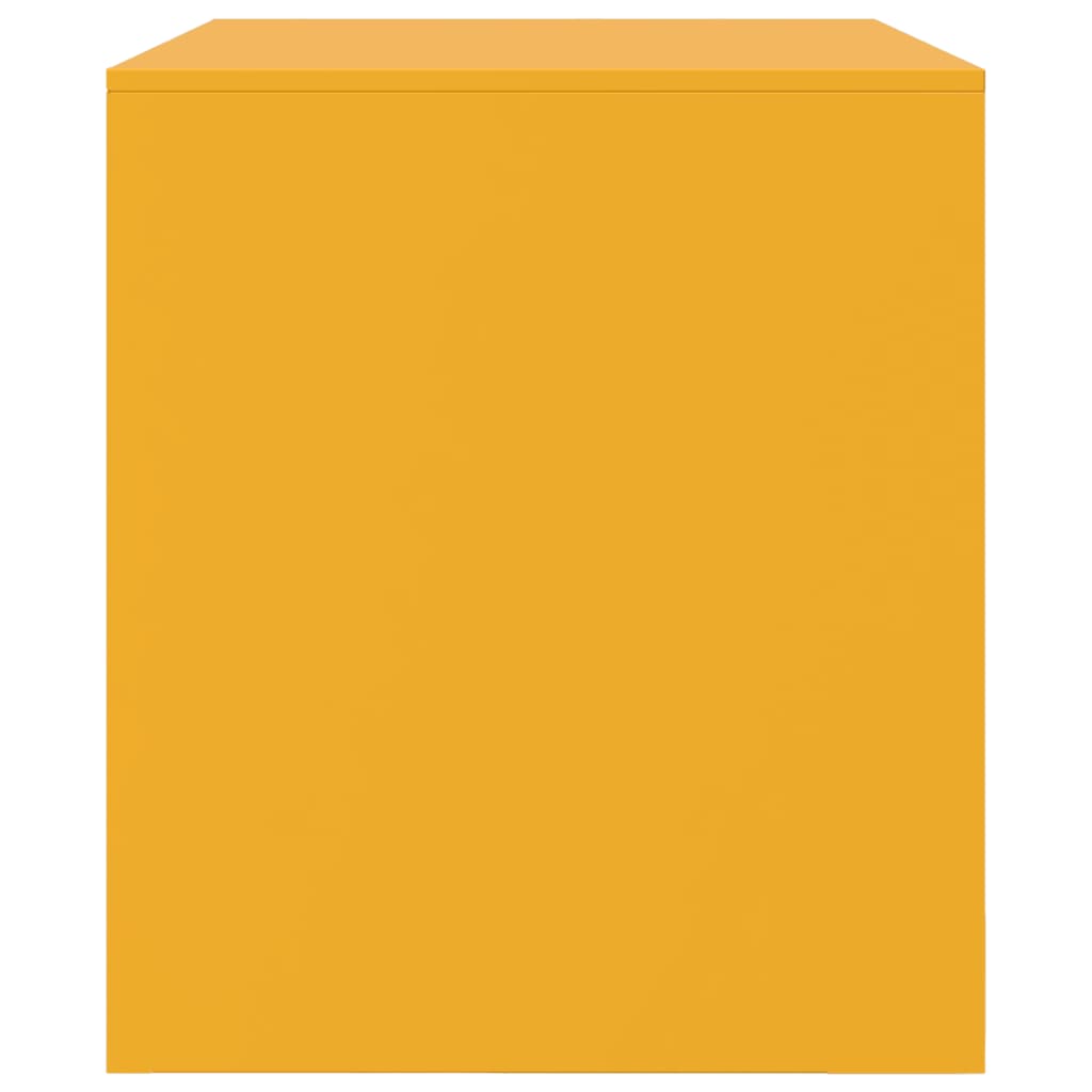Mobili TV 2 pz Giallo Senape 67x39x44 cm in Acciaio - homemem39