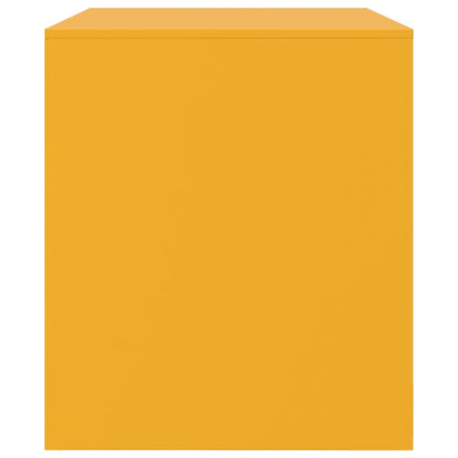 Mobili TV 2 pz Giallo Senape 67x39x44 cm in Acciaio