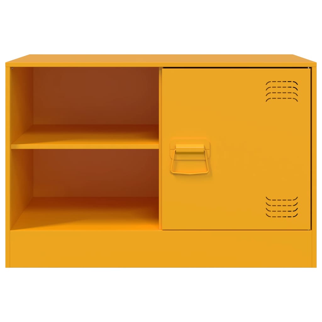 Mobili TV 2 pz Giallo Senape 67x39x44 cm in Acciaio - homemem39