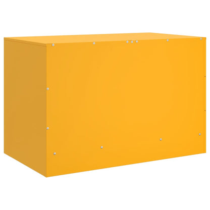 Mobili TV 2 pz Giallo Senape 67x39x44 cm in Acciaio