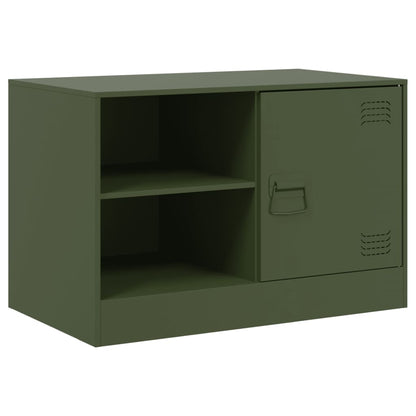 Mobili TV 2 pz Verde Oliva 67x39x44 cm in Acciaio - homemem39