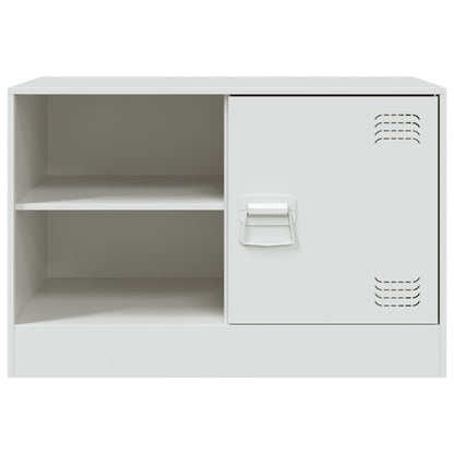 White TV Stand 67x39x44 cm in Steel