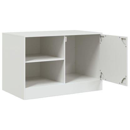 White TV Stand 67x39x44 cm in Steel