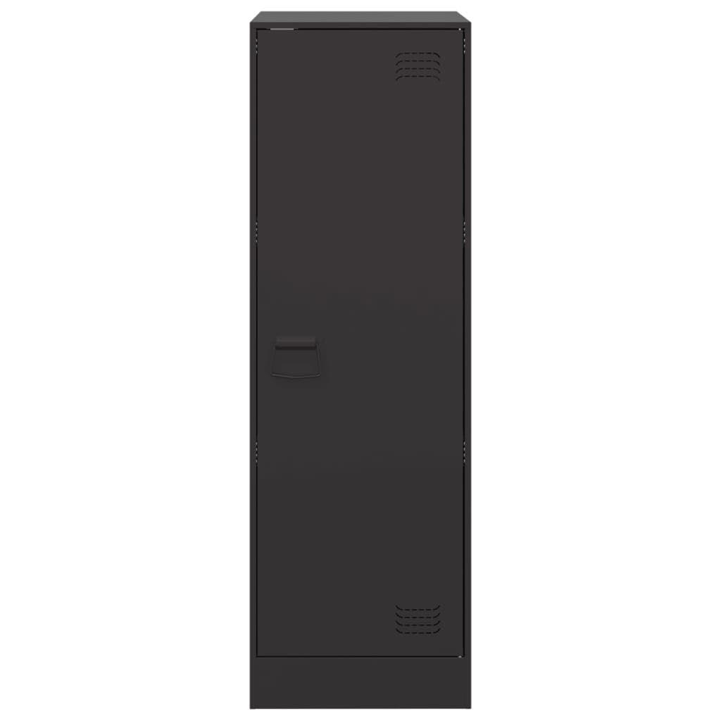 Credenza Nera 34,5x39x107 cm in Acciaio - homemem39