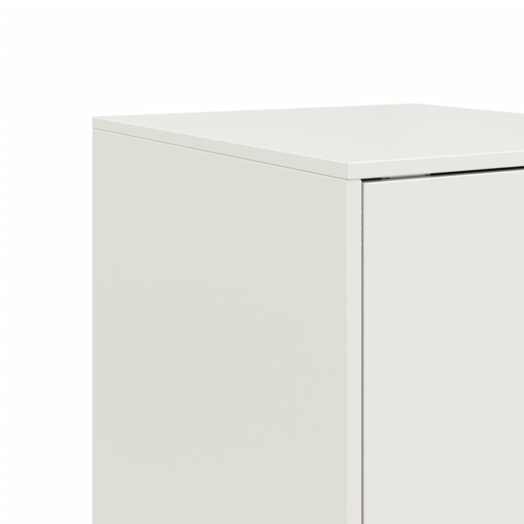 Credenza Bianca 34,5x39x107 cm in Acciaio - homemem39