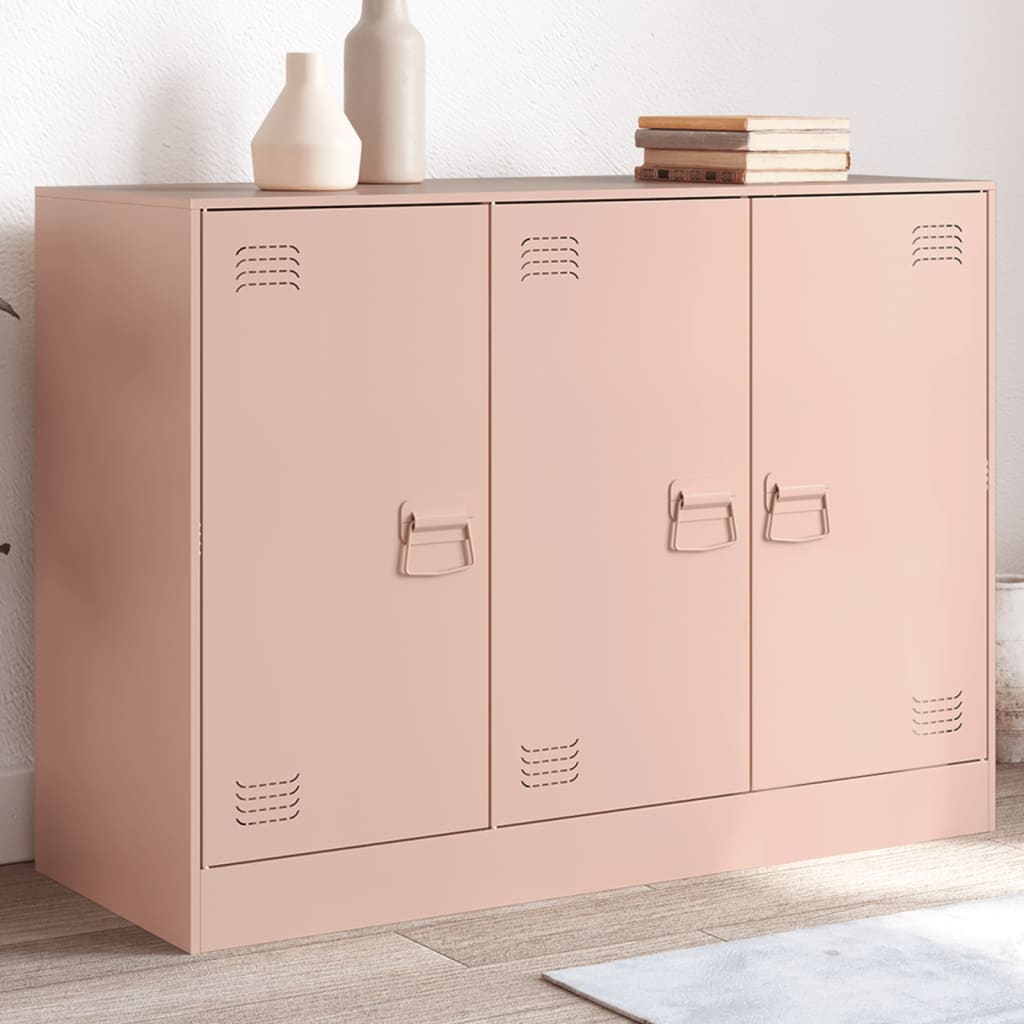 Credenza Rosa 99x39x73 cm in Acciaio - homemem39