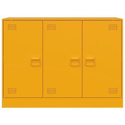 Credenza Giallo Senape 99x39x73 cm in Acciaio - homemem39