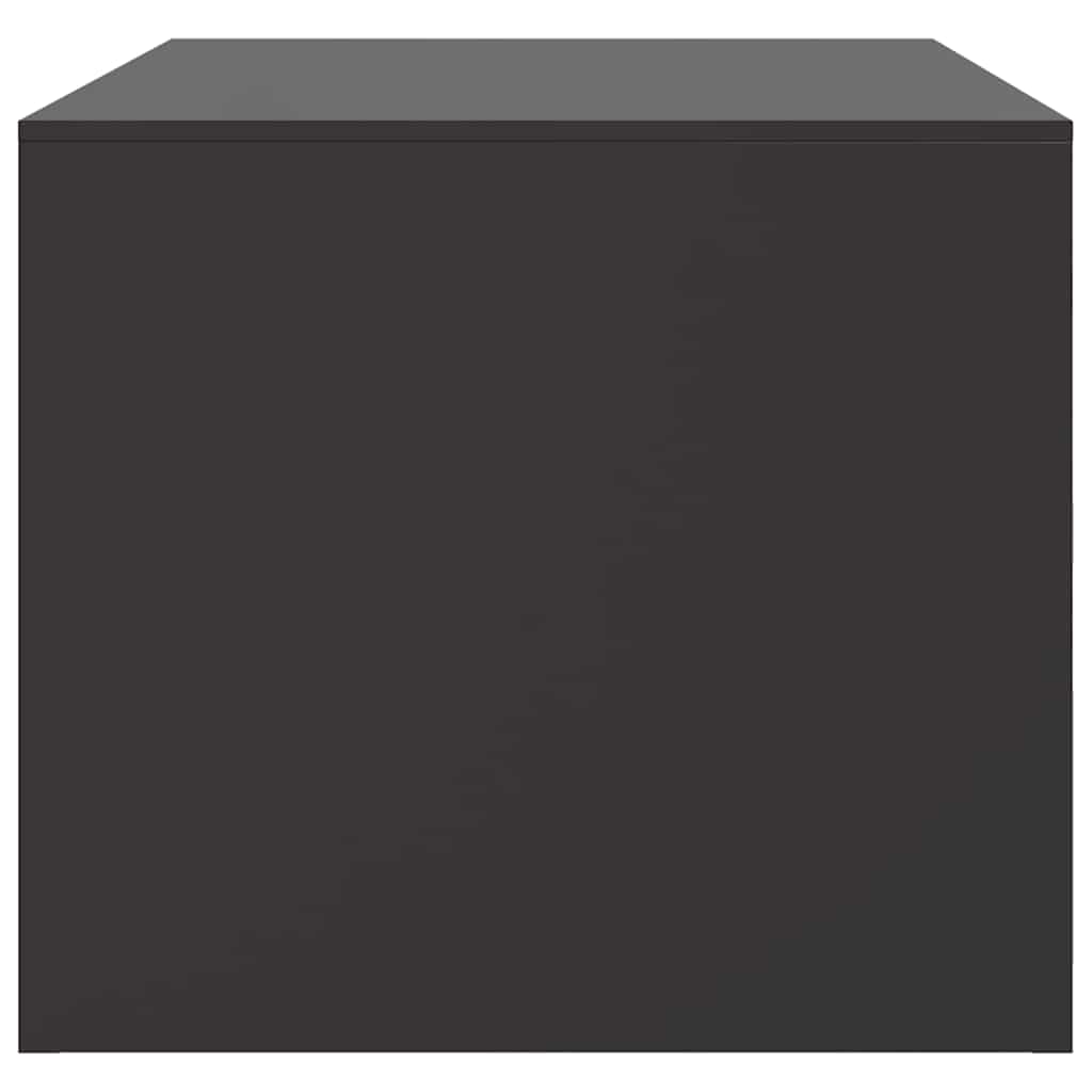 Tavolino da Salotto Nero 67x50x44 cm in Acciaio | homemem39