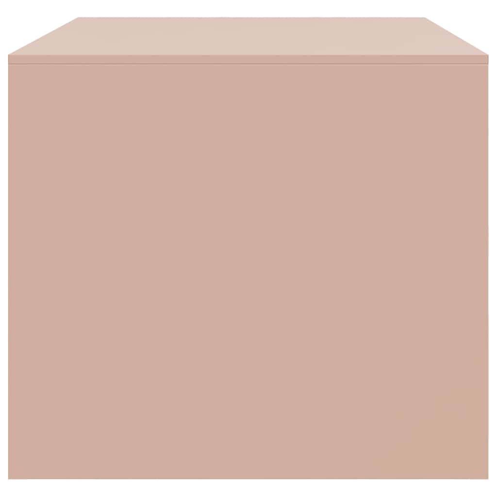 Tavolino da Salotto Rosa 67x50x44 cm in Acciaio | homemem39