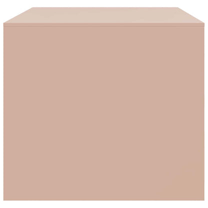 Tavolino da Salotto Rosa 67x50x44 cm in Acciaio | homemem39