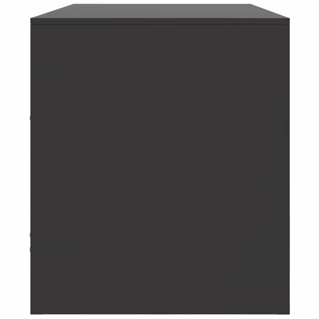 Mobile TV Nero 99x39x44 cm in Acciaio - homemem39