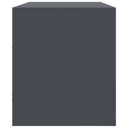 Mobile Porta TV Antracite 99x39x44 cm in Acciaio