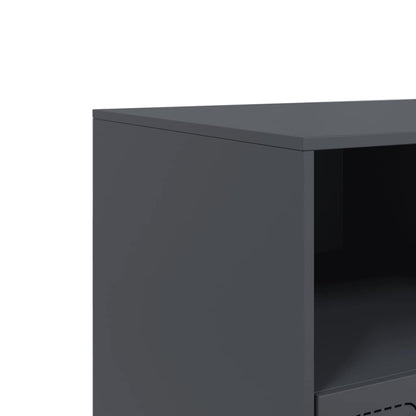 Mobile Porta TV Antracite 99x39x44 cm in Acciaio
