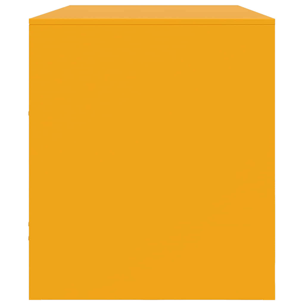 Mobile Porta TV Giallo Senape 99x39x44 cm in Acciaio - homemem39