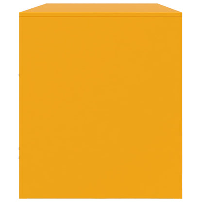 Mobile Porta TV Giallo Senape 99x39x44 cm in Acciaio