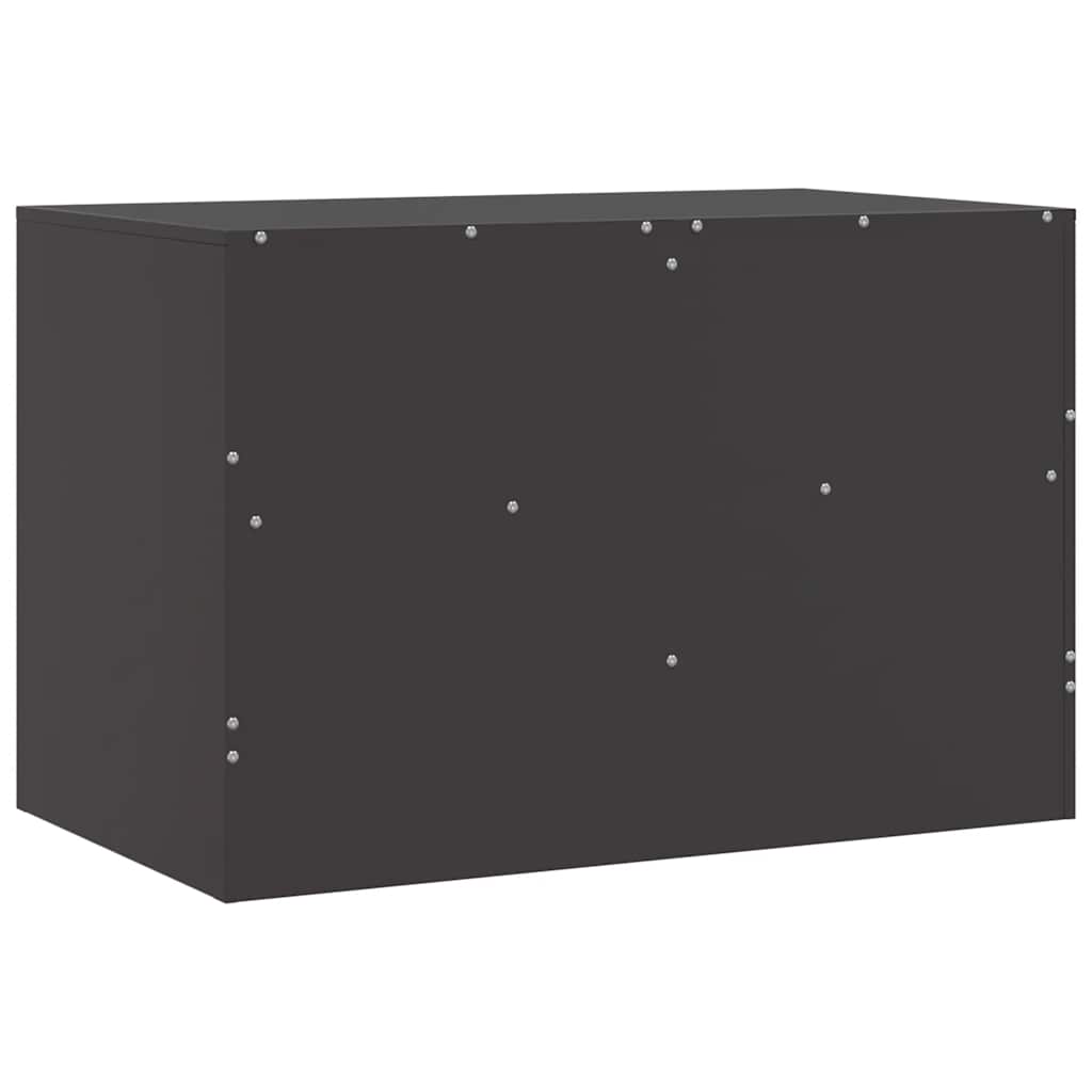 Mobile TV Nero 67x39x44 cm in Acciaio