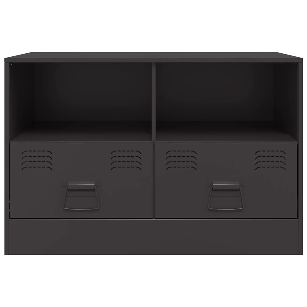 Mobili TV 2 pz Neri 67x39x44 cm in Acciaio