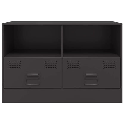 Mobili TV 2 pz Neri 67x39x44 cm in Acciaio