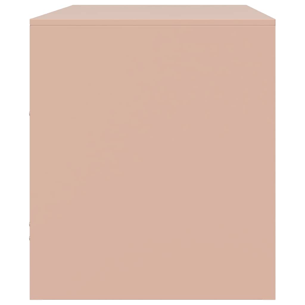 Mobili TV 2 pz Rosso 67x39x44 cm in Acciaio