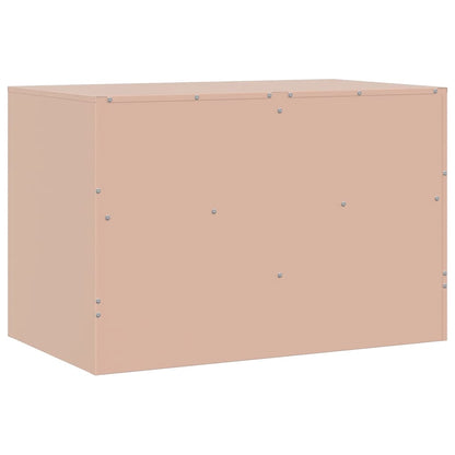 Mobili TV 2 pz Rosso 67x39x44 cm in Acciaio