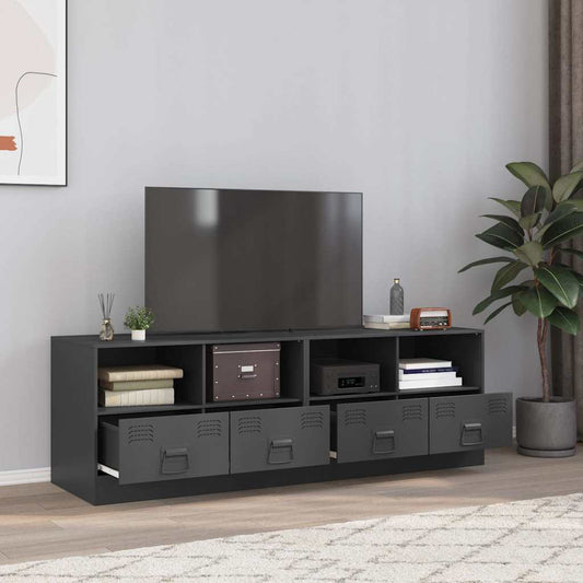 Mobili TV 2 pz Antracite 67x39x44 cm in Acciaio - homemem39