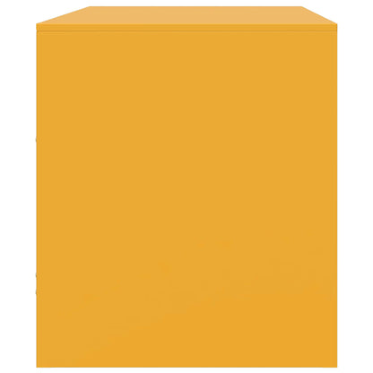 Mobili TV 2 pz Giallo Senape 67x39x44 cm in Acciaio