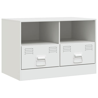 White TV Stand 67x39x44 cm in Steel