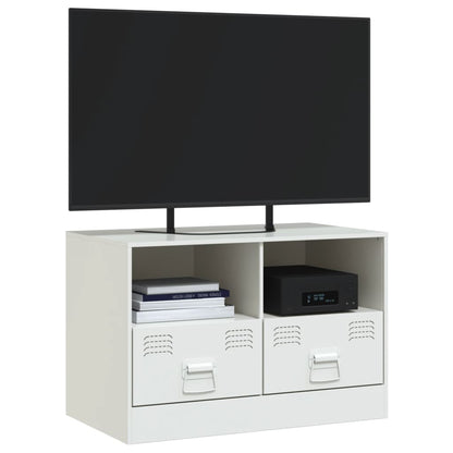 White TV Stand 67x39x44 cm in Steel