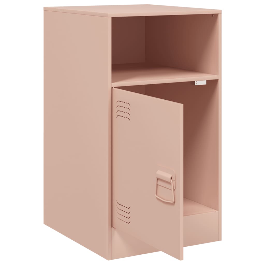 Comodino Rosa 34,5x39x62 cm in Acciaio