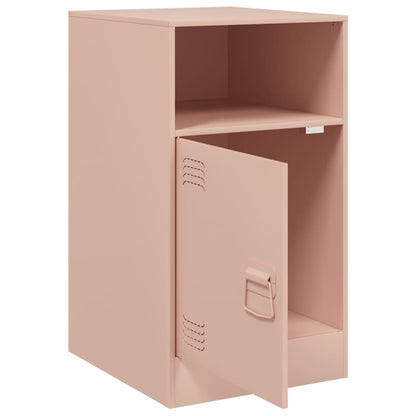 Comodino Rosa 34,5x39x62 cm in Acciaio
