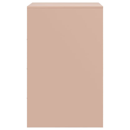 Comodino Rosa 34,5x39x62 cm in Acciaio | homemem39