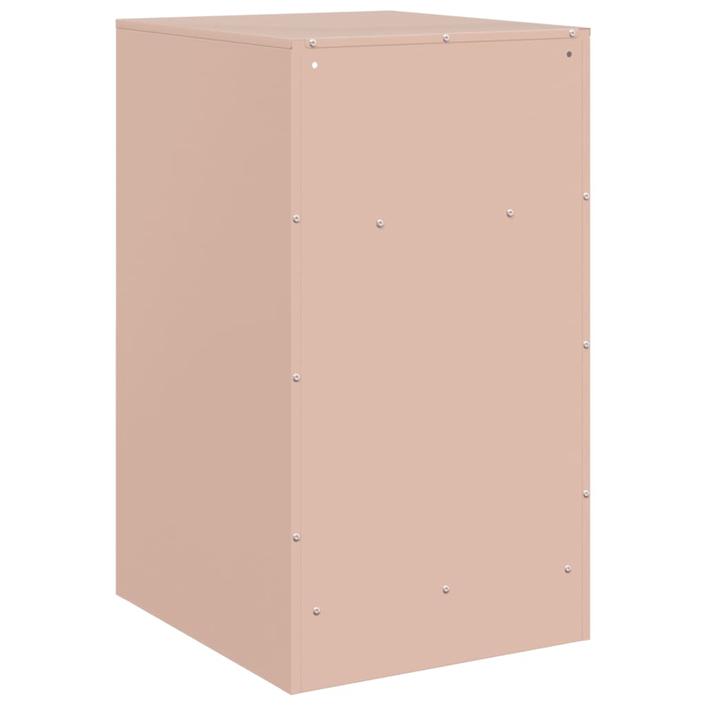 Comodino Rosa 34,5x39x62 cm in Acciaio | homemem39