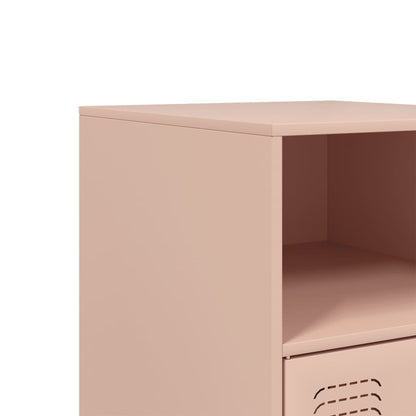 Comodino Rosa 34,5x39x62 cm in Acciaio | homemem39
