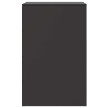Comodini 2 pz Neri 34,5x39x62 cm in Acciaio