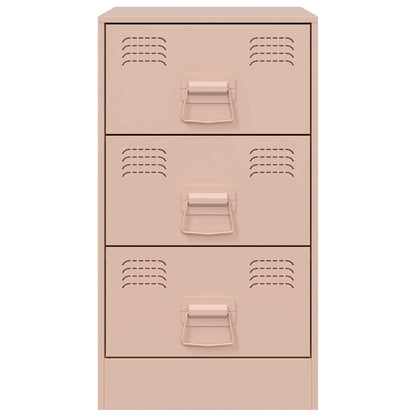 Comodino Rosa 34,5x39x62 cm in Acciaio - homemem39