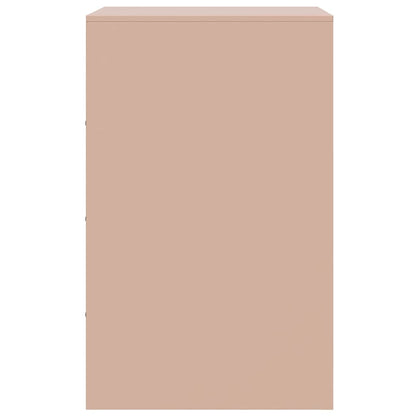 Comodino Rosa 34,5x39x62 cm in Acciaio
