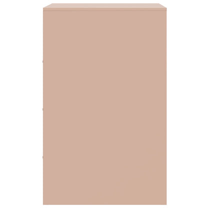 Comodini 2 pz Rosa 34,5x39x62 cm in Acciaio
