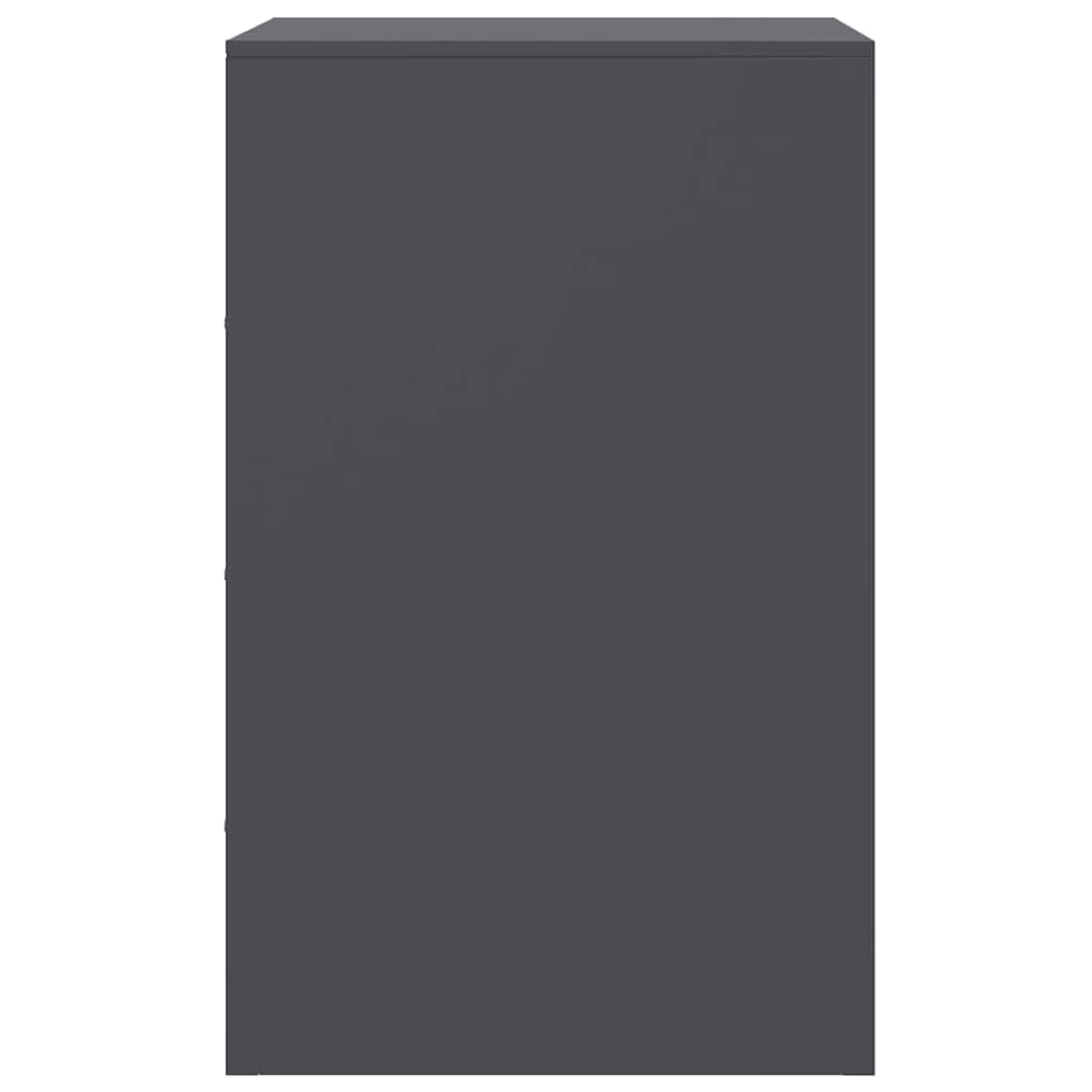 Comodini 2 pz Antracite 34,5x39x62 cm in Acciaio