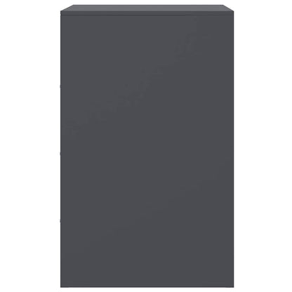 Comodini 2 pz Antracite 34,5x39x62 cm in Acciaio - homemem39