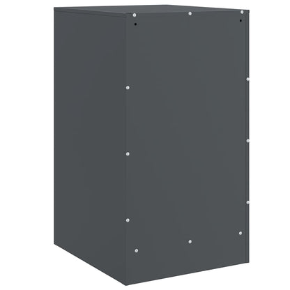 Comodini 2 pz Antracite 34,5x39x62 cm in Acciaio
