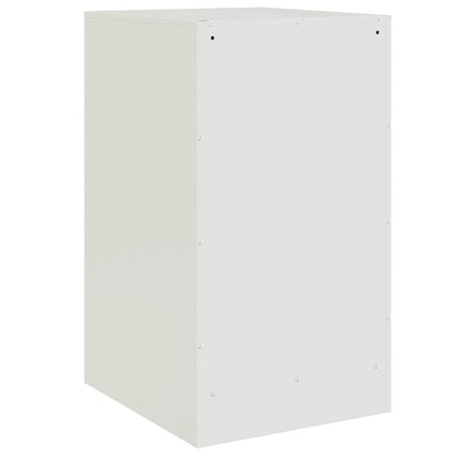 Comodini 2 pz Bianchi 34,5x39x62 cm in Acciaio