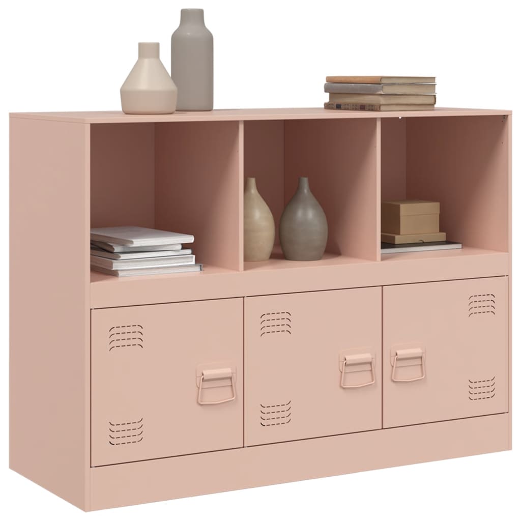 Pink Sideboard 99x39x73 cm in Steel